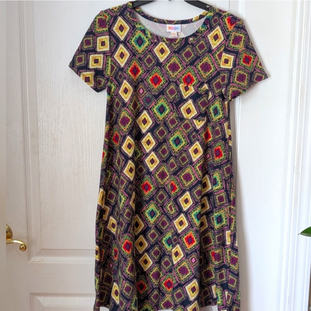 Colorful Geometric Kids Dress